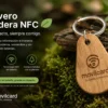 Llavero madera NFC de contacto 001
