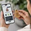 Uso llavera madera NFC de contacto