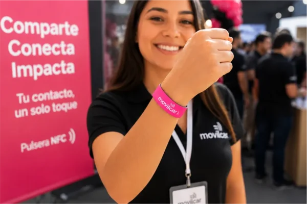 Promotora pulsera NFC