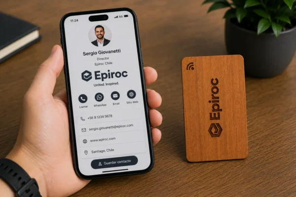 Tarjeta madera NFC de contacto grabado laser 005